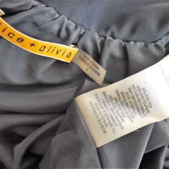 $597 ALICE + OLIVIA RIVA GATHERED POUF Dress - Picture 8 of 8